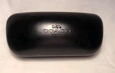 Coach Eyeglass Case Sunglasses Hard Shell Black Clam Box