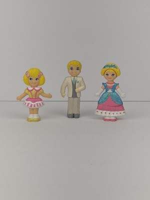 Set of 3 1991 Playskool *Flip N Fancy* Doll Figures Twist Figures 4''