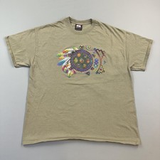 Vintage Sportex Shirt Mens XL Native Southwest Kokopelli Puff Print USA Made 90s