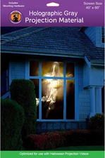 Holographic Rear Projection Screen with Mounting Hardware for Halloween Videos 4