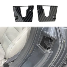 Carbon Fiber Style Door Lock Cover Buckle Trim For Chevrolet Corvette C6 2005+