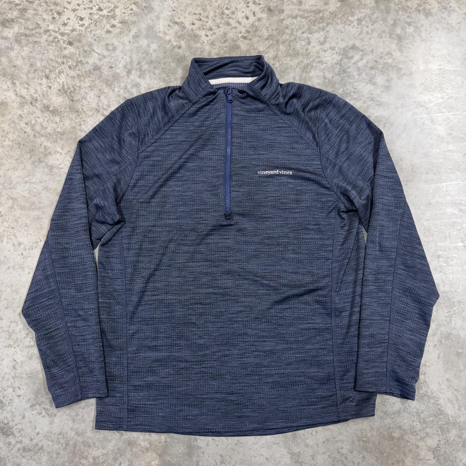 Vineyard Vines Pullover Mens Medium Blue 1/4 Zip Long Sleeve Performance Top
