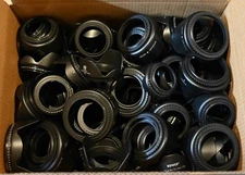 Giant 115 Piece Universal Lens Hood Lot 49/52/55/58/62/67/72/77/82mm (#18700)