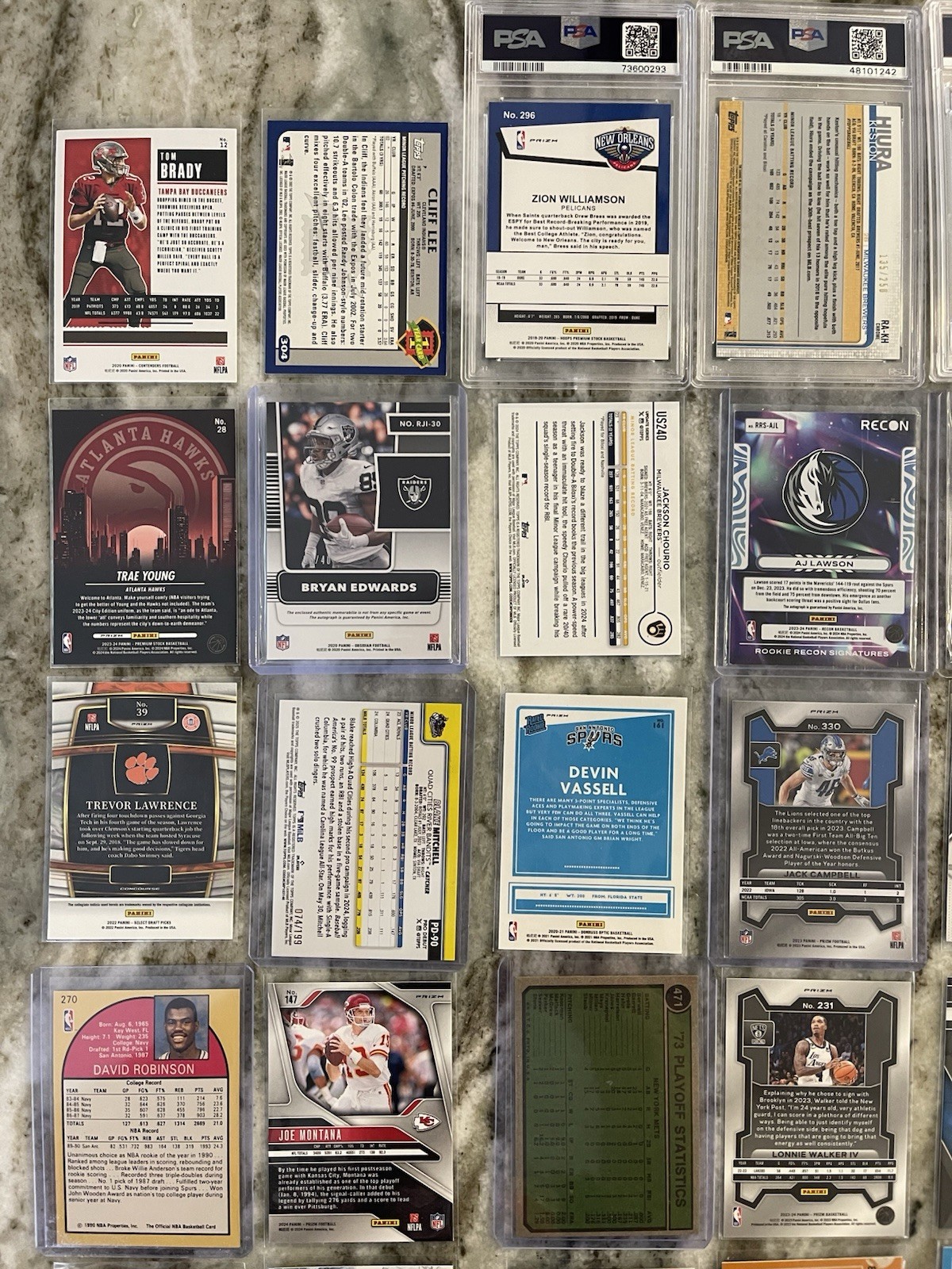 PSA 10 35 Card Graded Prizm Topps Bowman Mega Lot Auto Serial MEM Vintage view 8