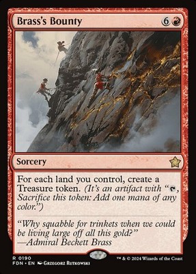 1x Brass's Bounty MTG - Foundations - NM-Mint