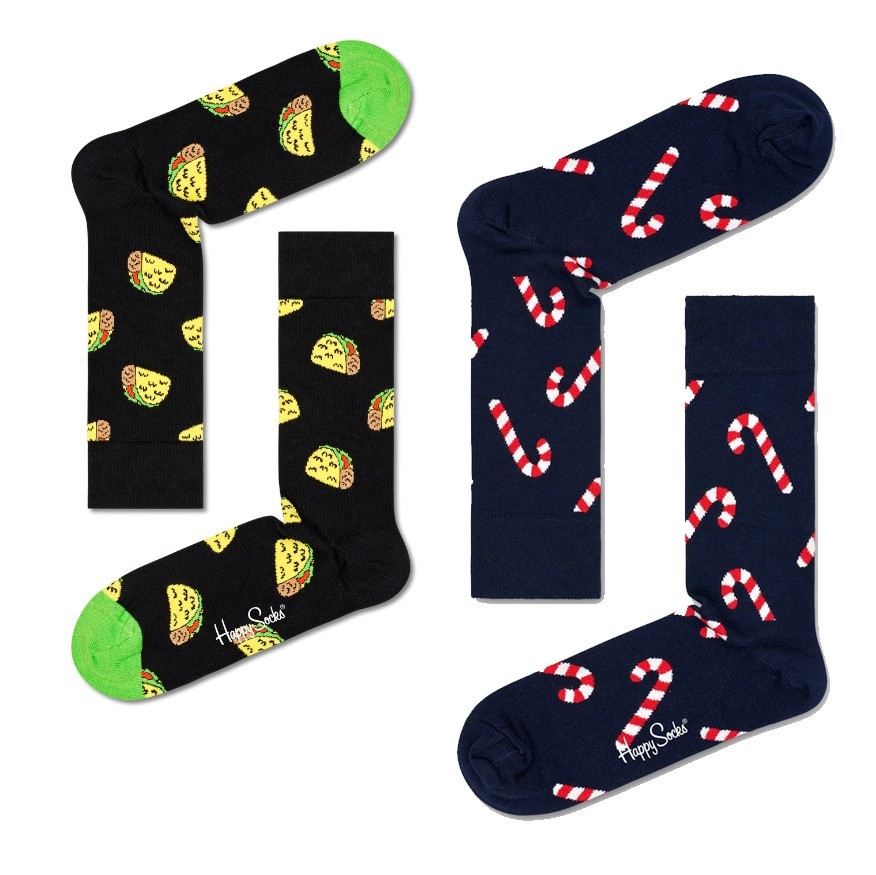 Happy Socks Taco to Go Candycane Crew 41-46 - 3290₽