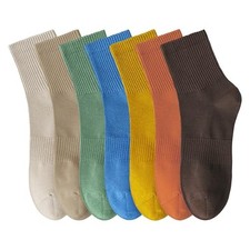 Women's Cotton Quarter Crew Socks 6-10 30 Multicolor - 7 Pairs
