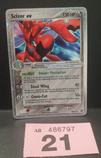 2005 Pokémon Scizor EX Unseen Forces Holo Karte 108/115