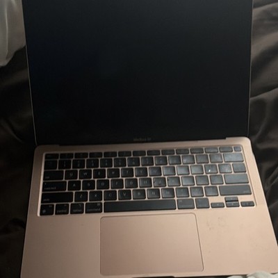 Apple MacBook Air 13-inch Gold Laptop, Backlit Keyboard, Webcam, USB-C, Wi-Fi