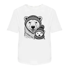 'Polar Bear Family' Unisex T-Shirt -  100% Cotton (S-XXL) (TA051689)