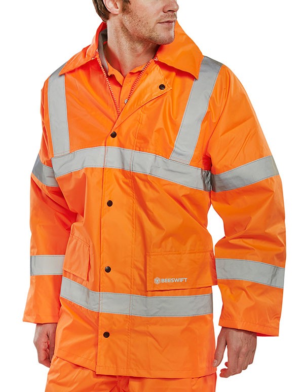 Beeswift Hi-Vis Lightweight Jacket Orange Size XXL