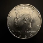 1964 Kennedy Half Dollar 90% Silver Uncirculated 50C KM#202 United States Coin