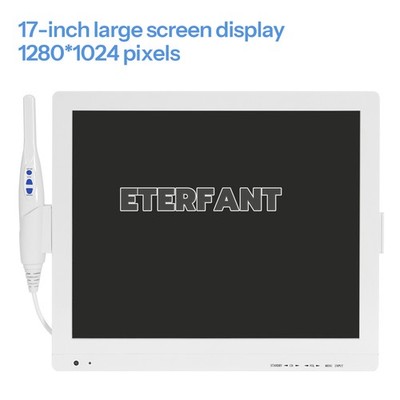 Dental Intra Oral Camera 6Pcs LED High-definition Macro Lens+17inch LCD Screen