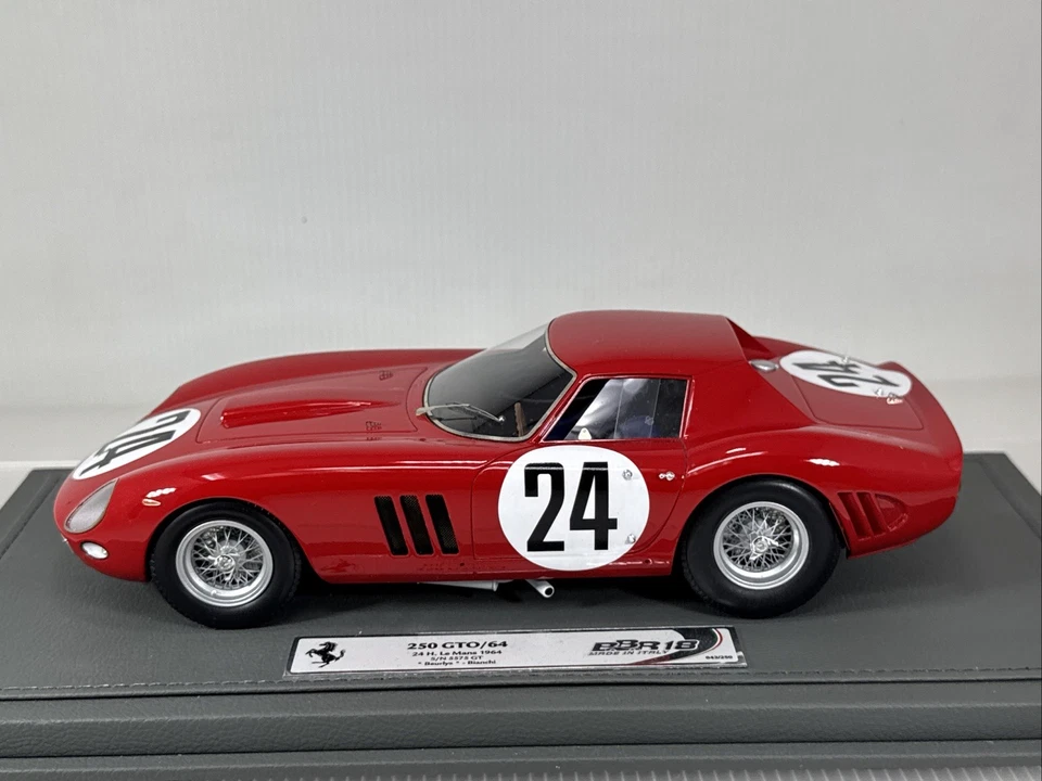 1/18 BBR Hand Built  1964 Ferrari 250 GTO LeMans Beulys Bianchi BBR18146A - Image 2 of 4