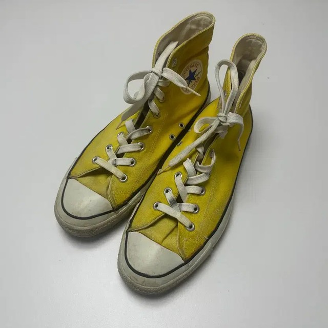 80s Converse USA Made Sneakers Size 11 Yellow Wash