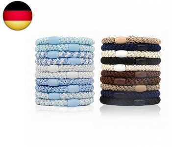 20 Stück Knekki Haargummi Armband Elastic Haargummi Geflochten, Hair Ties 