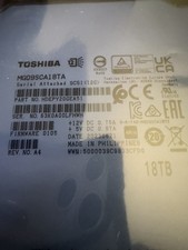 New Toshiba 3.5" MG09SCA18TA 18TB SAS 12Gbps HDD MG09SCA18TA