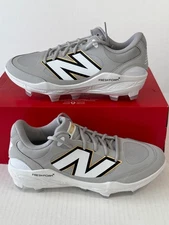 New Balance Fresh Foam X 3000v7 Molded Grey White PL3000G7 Baseball Cleats Men’s