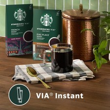 Starbucks VIA Instant Coffee-cafe Packets, Decaf Italian Roast, 50 Packets