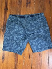 William Murray Golf Swim Shorts Blue Dandelion Straight Fit Size 38