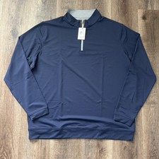 Peter Millar Crown Sport Perth Q-Zip Navy Men...