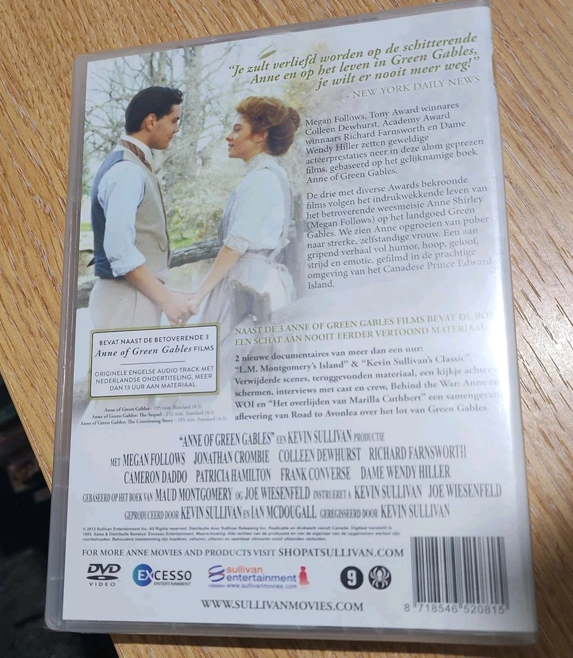 Anne Of Green Gables (Box Set) (DVD, 2009) NEW & SEALED DUTCH IMPORT - Image 2 of 2