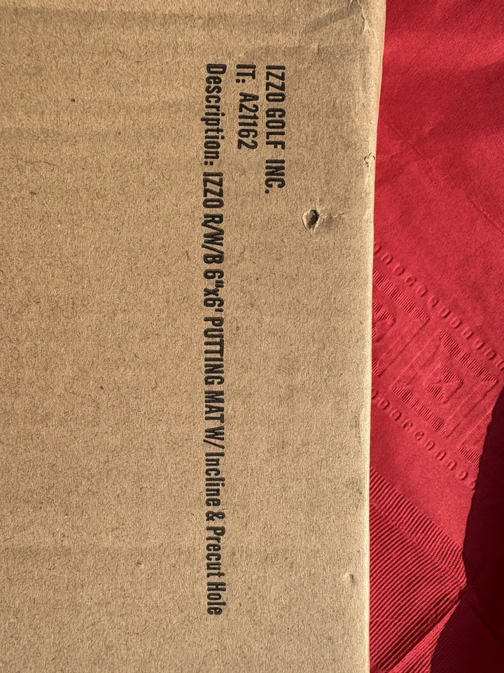 Alfombrilla de putting patriótica Izzo Golf - 6" X 6' - roja/blanca/azul Foto 3 de 4