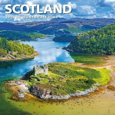 Carousel Calendars,  Scotland 2026 Wall Calendar, 12'' X 12'', 16-Month Calendar