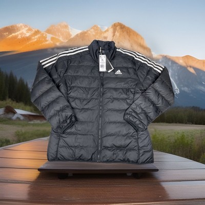 ADIDAS Women s Essentials Down Puffer Jacket Black GH4593 Size X-Large NWT