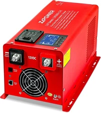 3KW 9000W Peak Pure Sine Wave Inverter 12V/24V/48V DC to 110V/120V AC Converter