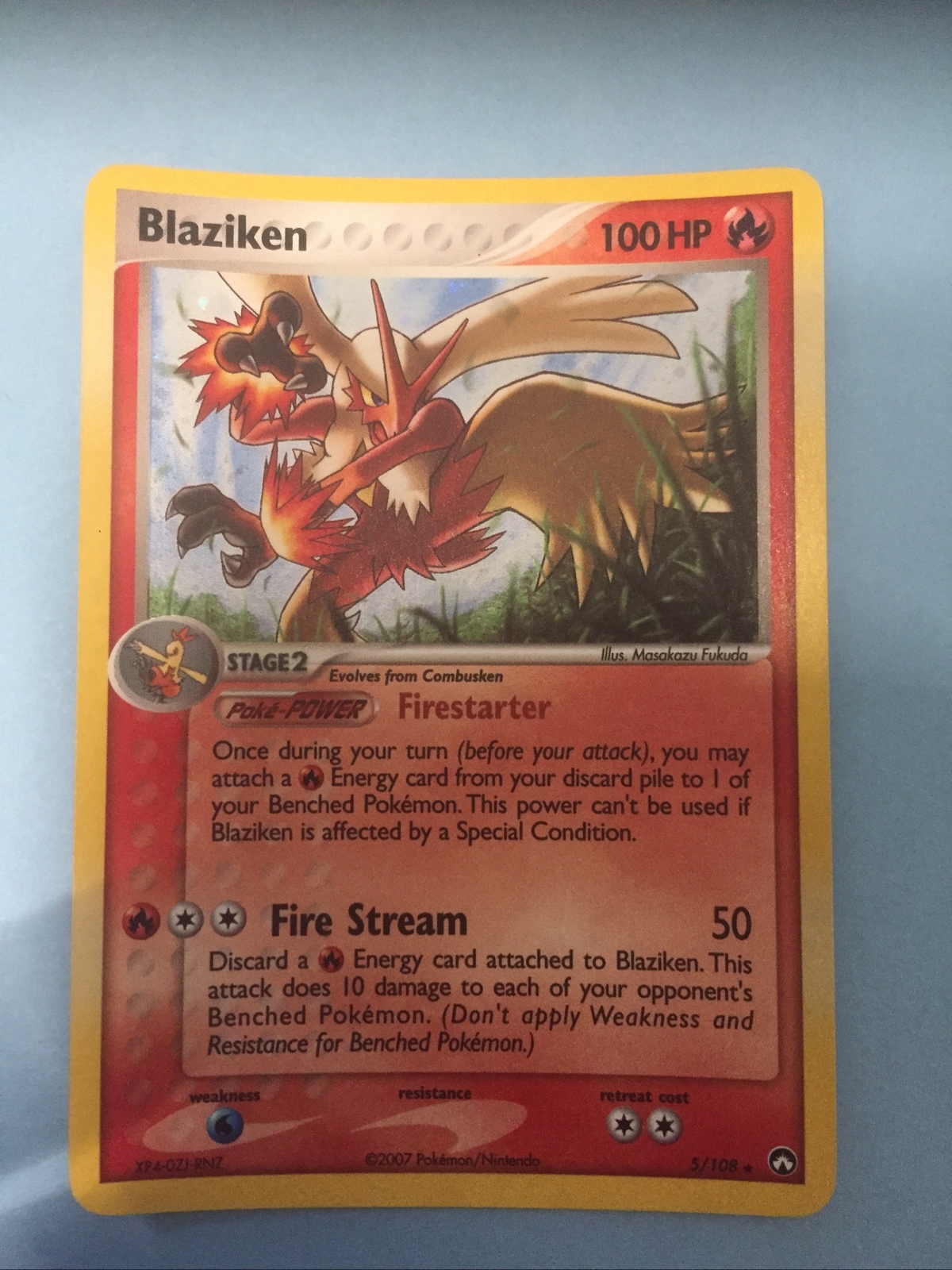 BLAZIKEN - HOLO RARE - 5/108 - EX POWER KEEPERS - NEAR MINT - POKEMON