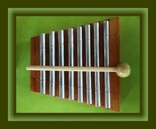 ENERGY CHIME 8 Tube Wood SOUND HEALING Chime Tuning Tube Table Chime Bar Chime