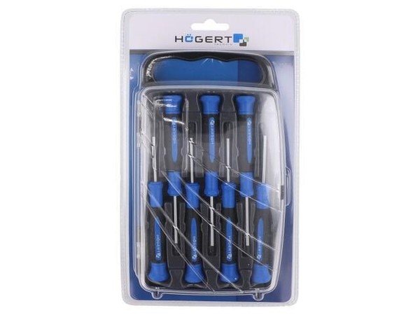 HT1S270 Set: Schraubendreher PräZision Phillips,Flach,Torx® 7Stk. HÖGert Technik-image