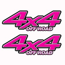 4x4 Off Road Decals Pink Truck Accessories Set Of 2 8 K002or4