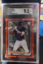 2024 Bowman 1st Prospects Orange Border LUIS BAEZ /25 Houston Astros SGC 9.5