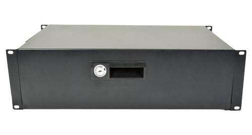 19" Lockable 3U Rack Drawer Unit - 19RD3U - Afbeelding 2 van 3