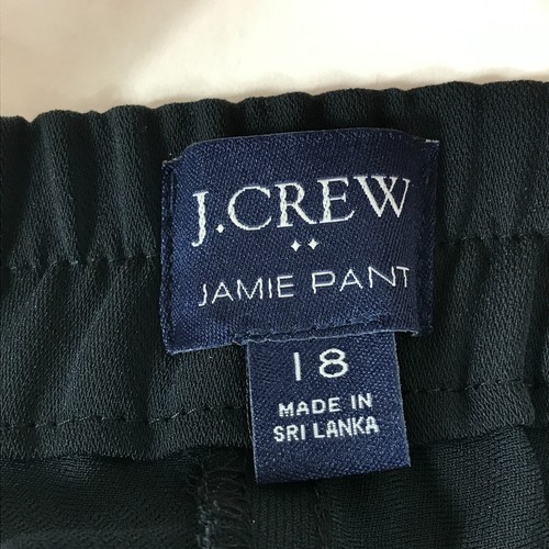 NEW J. Crew Factory Jamie Pant Women's Plus Size 18 Black Elastic Waist Career - Picture 9 of 11
