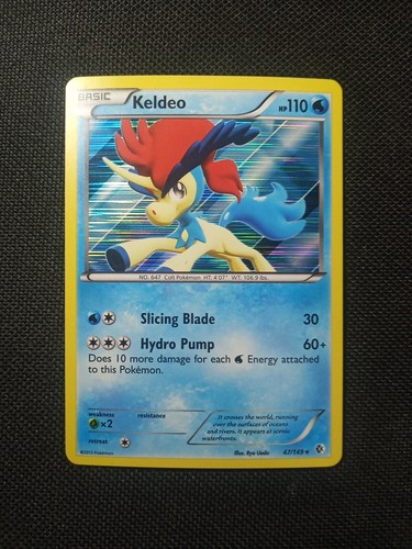 Pokemon - Keldeo - 47/149 - BW Boundaries Crossed - Holo Rare