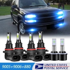 For Nissan Armada 05-10 Titan 04-15 LED Headlight Hi/Lo + Fog Light 8000K Kit