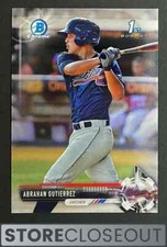2017 Bowman Chrome Prospects #BCP78 Abrahan Gutierrez 1st Atlanta Braves