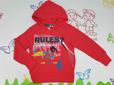 Langarmshirt Junge Kapuzenshirt Rules Größe 104 116 128 140 152 170