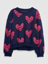 NEW Gap Frank Ape Kids Graphic Sweatshirt Girls 12 X-Large Navy Uniform Graphic