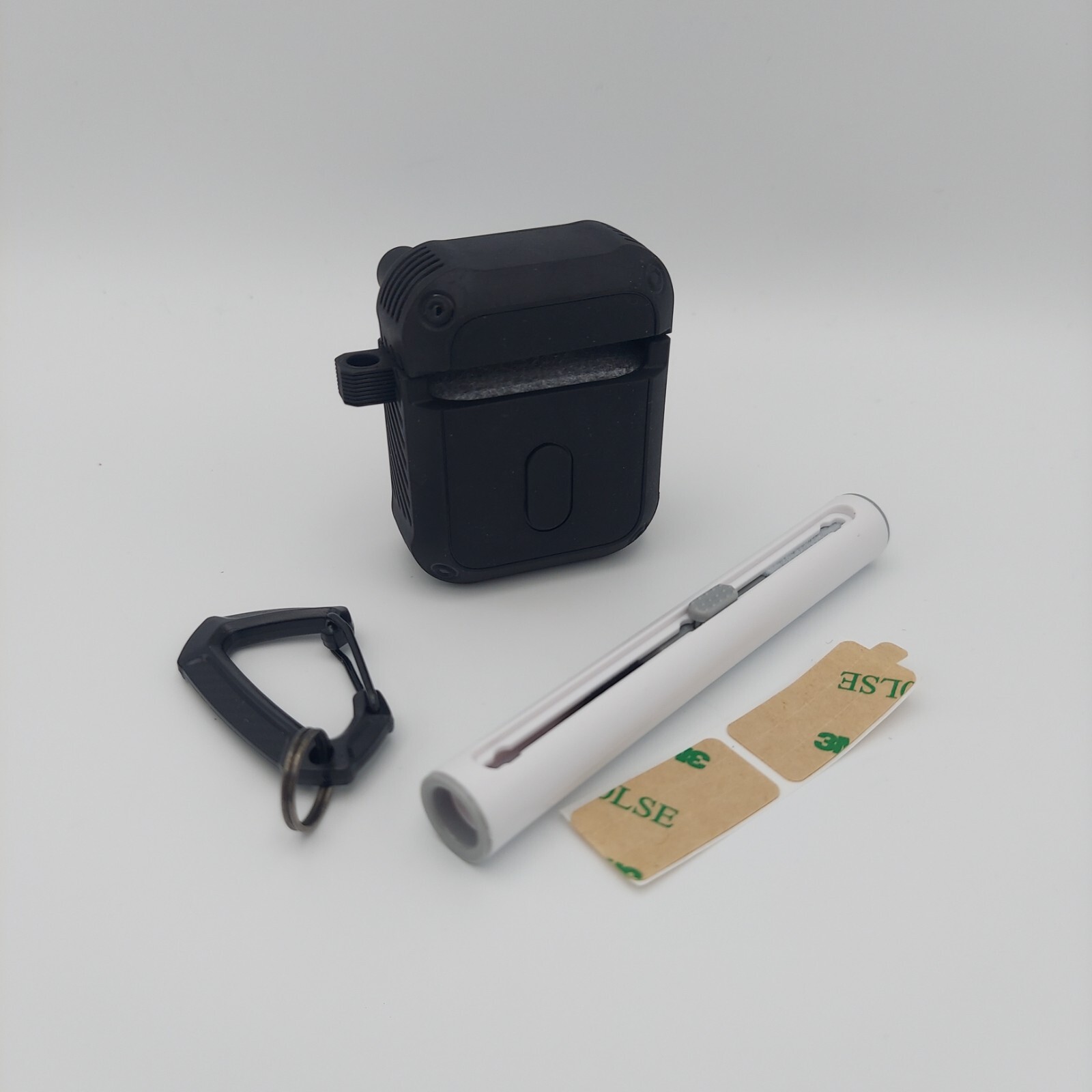 Airpods 2nd and 1st Generation Case, Secure Lock Clip, Hard Case-image