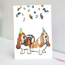 Basset Hound Birthday Card - Basset Hound Card - Hush Puppy Card - Bassett Hound