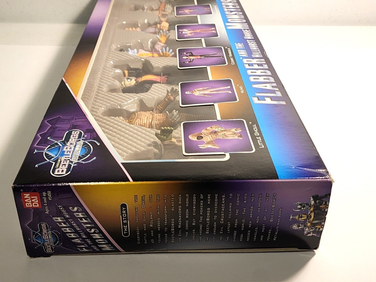 Beetleborgs Flabber & The Hillhurst House Monsters Figures