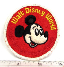 Vintage Walt Disney World Mickey Mouse Jacket Patch Walt Disney Productions FL