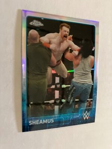 Sheamus 2015 topps chrome refractor parallel insert wrestling card