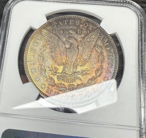 1881 P Morgan Silver Dollar US $1 90% Silver Coin NGC MS64 TONED