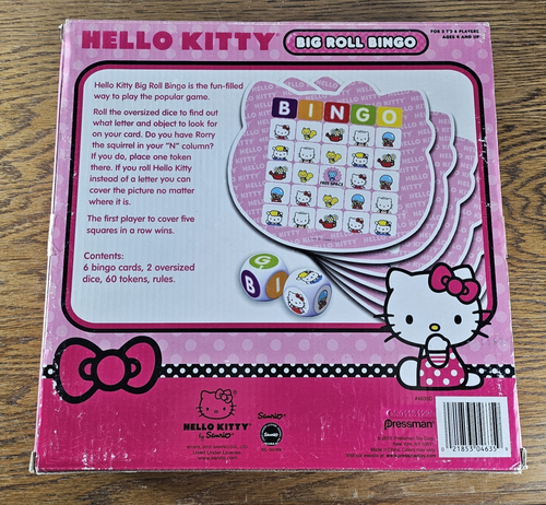 Juego de Bingo Hello Kitty Big Roll Nuevo/Sellado Sanrio Pressman Edades 4+ 2-6 Jugadores - Imagen 2 de 2