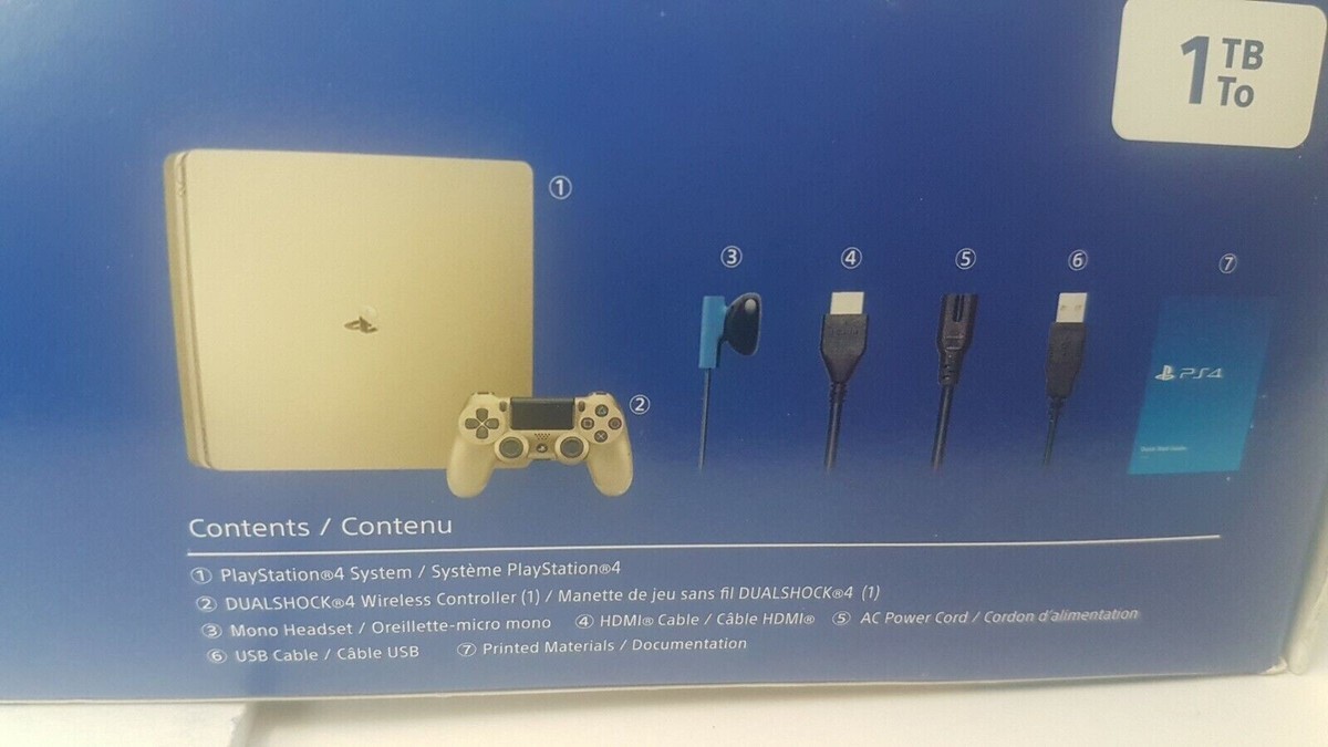 Sony PlayStation 4 Slim Limited Edition 1TB Gold Console [PS4